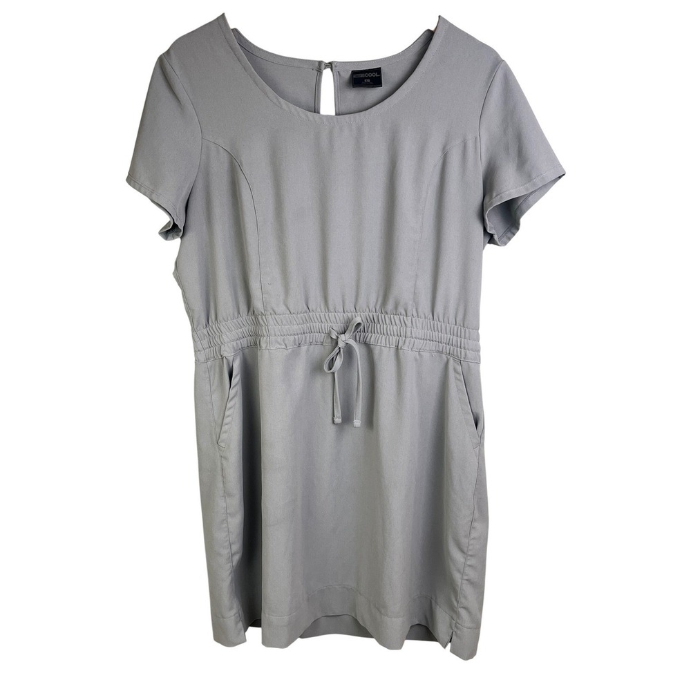 32‎ Degree Cool Lightweight Gray Casual Pocket Athleisure Dress Large Woman's